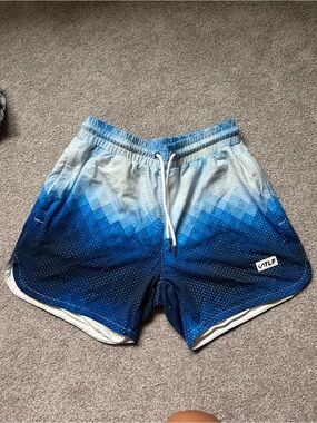 TLF Blue Ombre Athletic Shorts